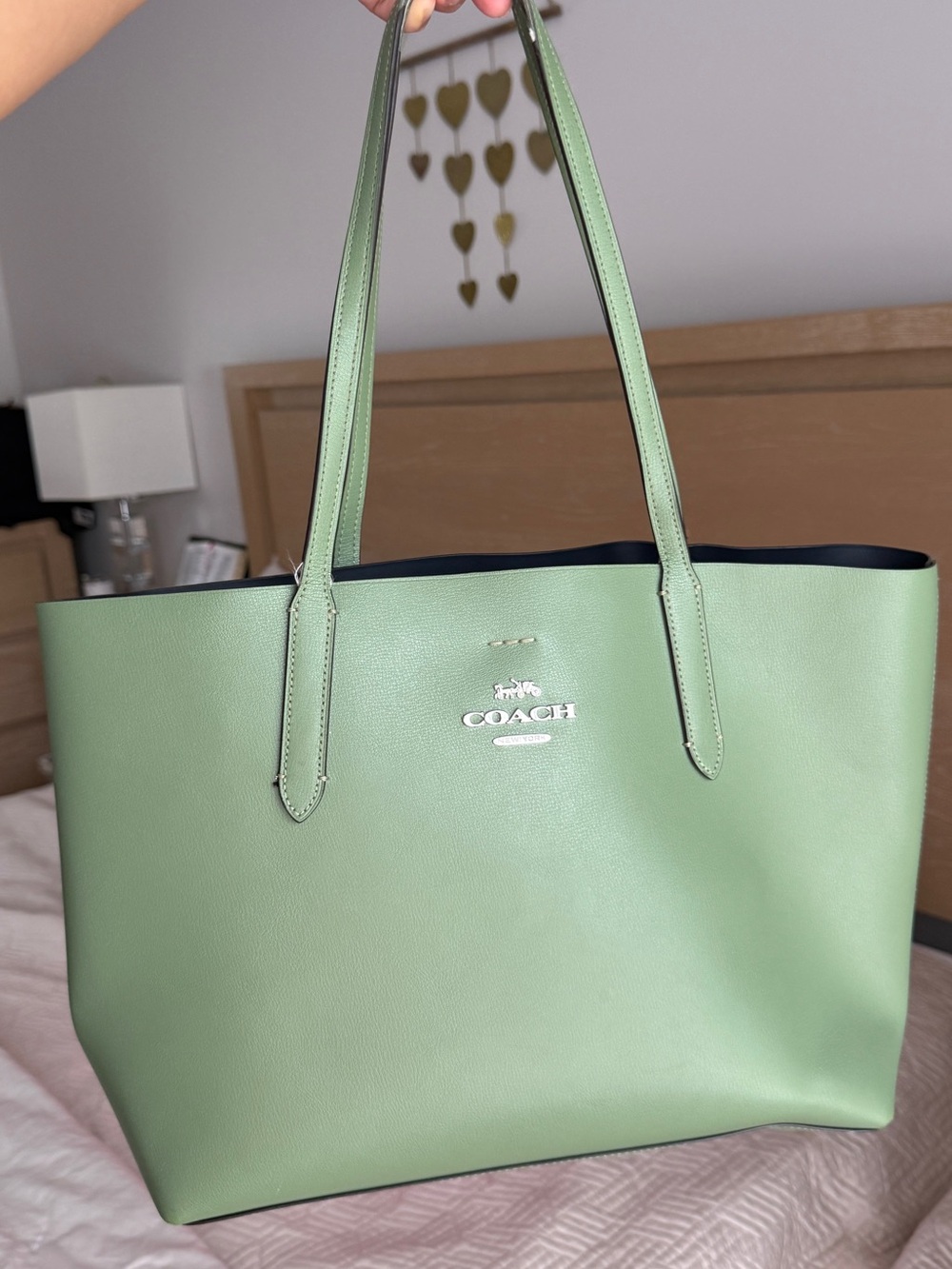 COACH Willow Tote Bag in Sage Green